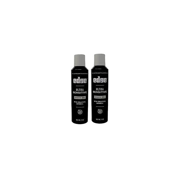 Edge Ultra Sensitive Shave Gel with Colloidal Oatmeal 7 oz (Pack of 2)