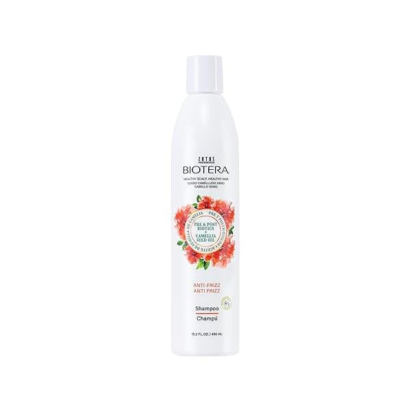 Biotera Anti Frizz Smoothing Shampoo | Smooths & Controls Frizzy, Unruly Hair Microbiome Friendly Vegan Animal Test Free Paraben Color-Safe