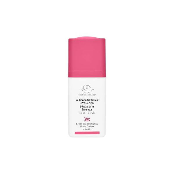 Drunk Elephant A-Shaba Complex Eye Serum - 15 ml/.5 fl oz .1% Retinol Cream Clean Clinical Skincare Cruelty-Free Dermatologist-Tested Free of Essential Oils, Silicones, and Fragrance