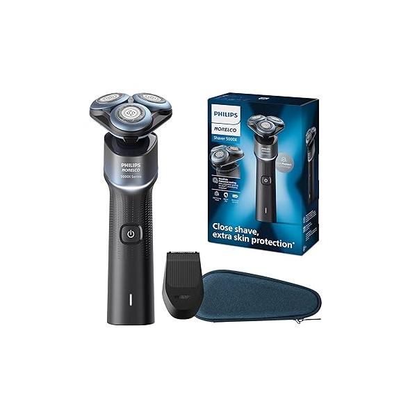 Philips Norelco Shaver 5000X, Rechargeable Wet & Dry with Precision Trimmer and Storage Pouch, X5006/85