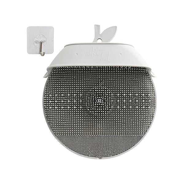 Larger Foot Scrubber - Cleaner&Massager with Non-Slip Suction Cups for Use in The Shower Black (Black)