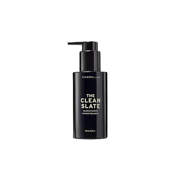 Caldera + Lab The Clean Slate | Men's Organic Foaming Facial Cleanser for Dry, Sensitive, & Normal Skin - Vegan, Natural Antioxidant Packed Exfoliating Face Wash
