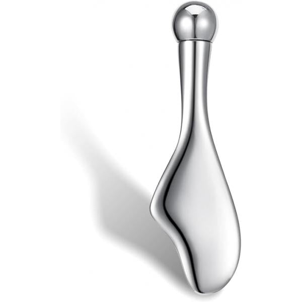 Stainless Steel Gua Sha and Face Roller, Facial Tool for Sculpting to Eliminate Eye Puffiness Lighten Wrinkles Beauty Skin Care Tool, On-The-go Massager Women