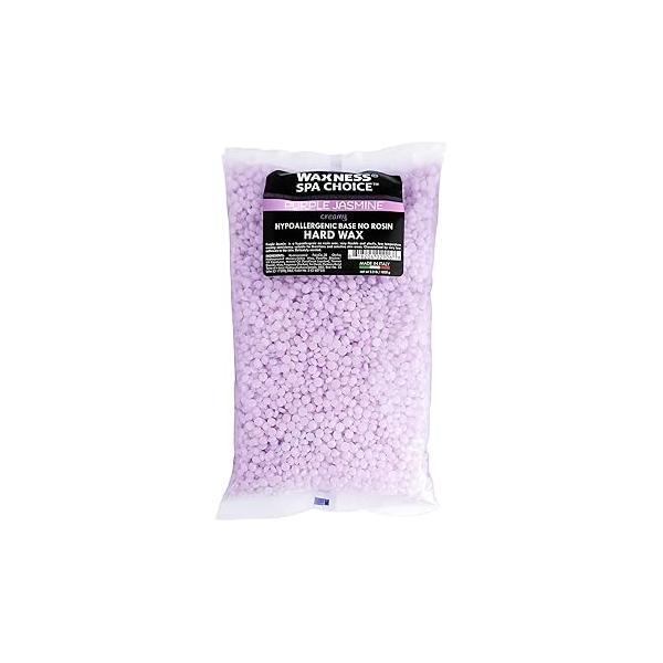 Waxness Spa Choice Purple Jasmine Demi Creamy No Rosin Hard Wax Beads 2.2 lb / 1 kg