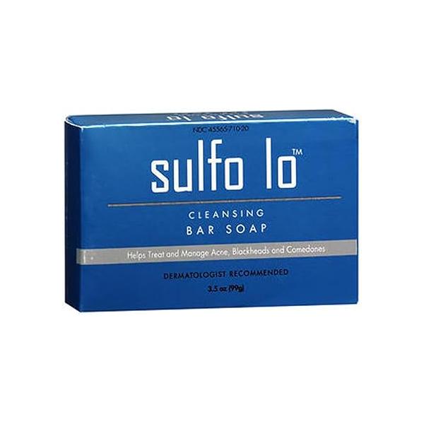 Cleansing Bar Soap with Sulfur for Face and Body, 3.5 Ounce