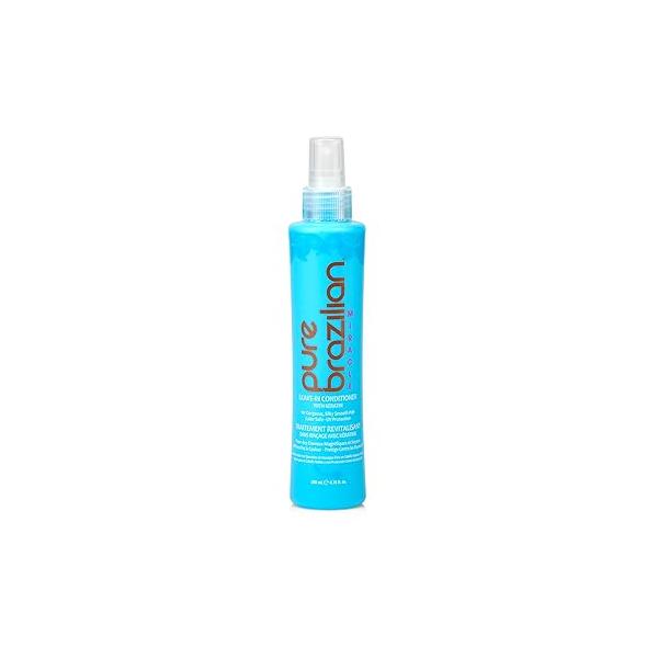 Pure Brazilian Leave-In Conditioner, Nourishing Hair Treatment Enriched with Keratin to Fortify & Strengthen, 6.78 Ounce (200 Milliliter)