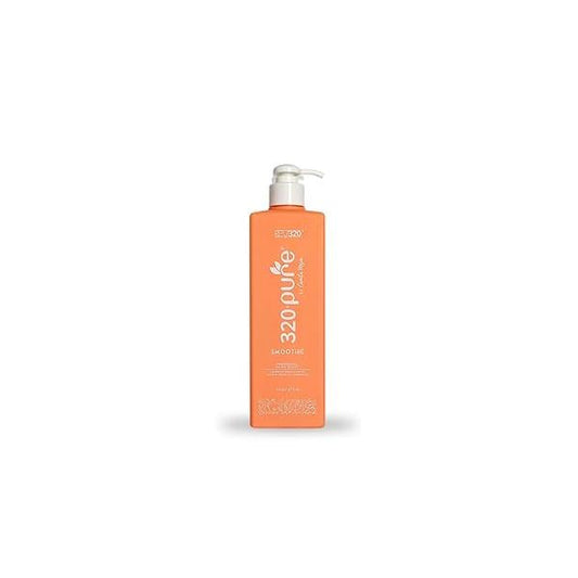 320Pure Smoothie Leave In Conditioner 16oz Pump Bottle, Sulfate Free, Color Safe & Lightweight Formula, Deep Repair Moisturizing Detangler for Frizzy, Curly, Thick, Wavy, Dry Damaged Hair