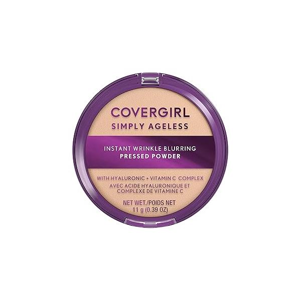 Covergirl Simply Ageless Instant Wrinkle Blurring Pressed Powder, Classic Ivory, 0.39 Oz