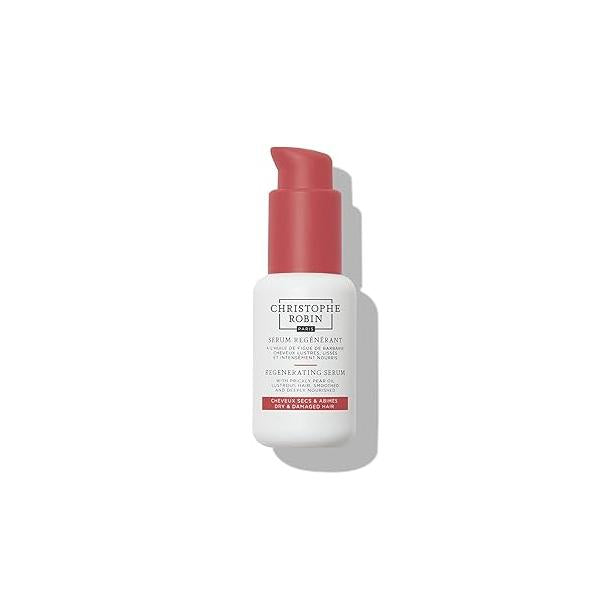 Christophe Robin Regenerating Serum with Prickly Pear Oil - Hair for Dry Damaged Hair, Thinning Frizzy Care Products 1.7 fl oz 50 ml