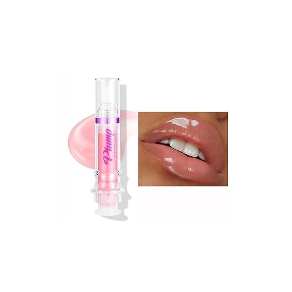 Lip Plumper Gloss,Natural Spicy Plumping Booster Moisturizing Hydrating Oil and Care Serum for Women Girls(#2)