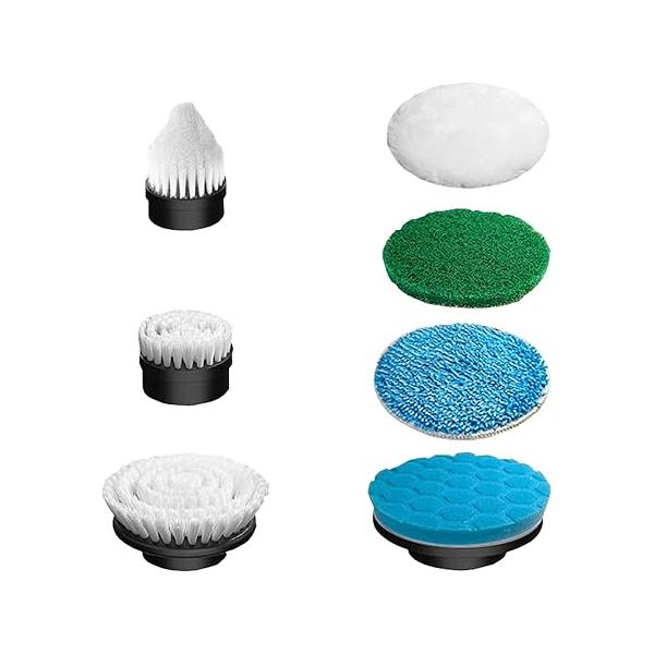 Electric Spin Scrubber 7 Pack Brush Heads, Replaceable Heads for Cleaning Brush，Portable Power Spare Bathroom,Shower,Kitchen,and Floor Tile