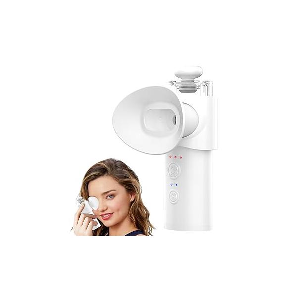 Eye Steamer for Dry - Vowleike Portable Heated USB Nano Mist Sprayer with Warm Compress Eyes & Stye Relief, Rechargeable Drops Home, Office Travel, Light Blue