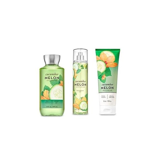 Bath & Body Works - Cucumber Melon 3 pc Bundle