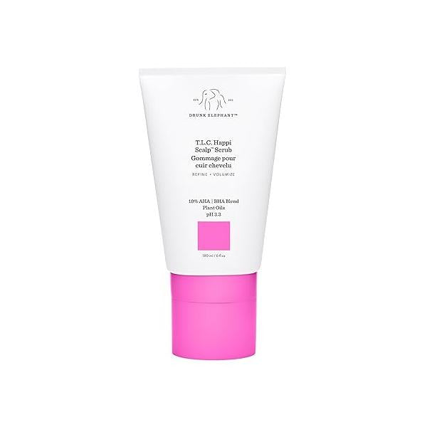 Drunk Elephant T.L.C. Happi Scalp Scrub - 180 ml/6 fl oz Clean Clinical Sulfate-Free Cruelty-Free Dermatologist-Tested Free of Essential Oils, Silicones, and SLS