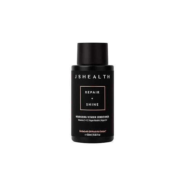 JSHealth Nourishing Conditioner - Vitamin-Enriched Deep Treatment for Dry, Colored Hair With Keratin, Argan Oil, and Vitamins C & E | Sulfate-Free, Vegan, 350ml