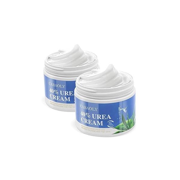 Urea Cream 40 Percent for Feet Maximum Strength, Foot and Hand with Powerful Hydration Dry Skin, Cracked Heels, Deeply Moisturizing All Skin Types 1.76oz
