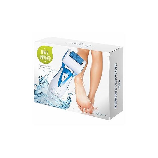 Electric Callus Remover: Own Harmony Professional Pedicure Tools Foot Care for Women, Rechargeable Scrubber, CR900 Electronic Feet File Pedi Sander Best Hard Cracked Dry Dead Skin, 3 Rollers