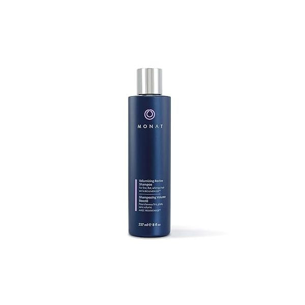 MONAT Volumizing Revive Shampoo Infused w/Rejuveniqe - Weightless for Fine, Flat Hair Amplifies Volume, Adds Softness, Shine Cleanses and Protects with UV Defense Net Wt 237ml (8 fl oz)