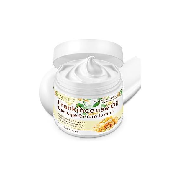 Frankincense Balm for Skin, Feet & Body - Deep Moisturizing Cream with Pure Essential Oils Soothing Vitality Anti-Aging Skin Renewal