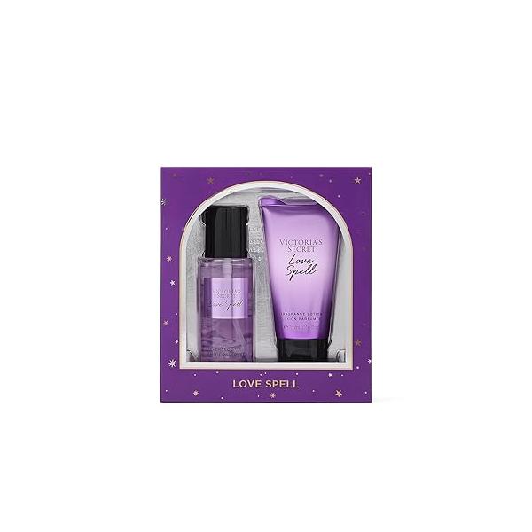 Victoria's Secret Love Spell Mini Fragrance Duo Gift Set, Notes of Cherry Blossom and Fresh Peach