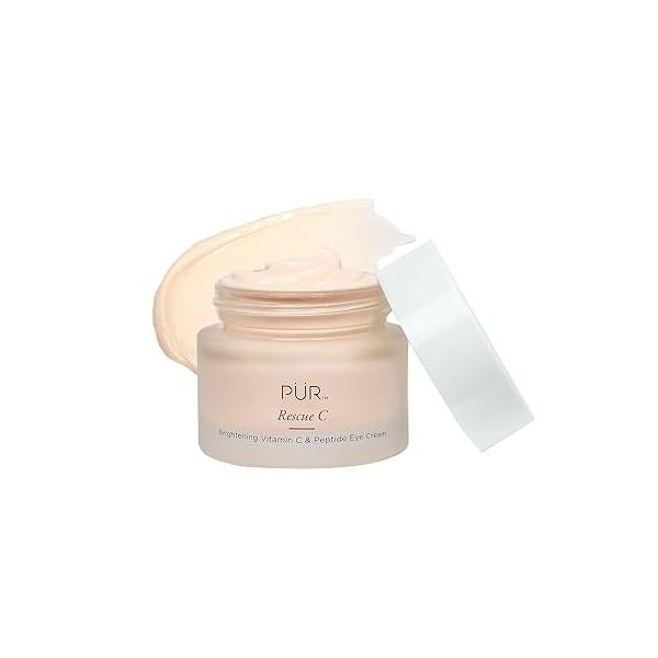 PÜR Beauty Rescue C Brightening Vitamin & Peptide Eye Cream, C, Caffeine, Peptide, 0.5 oz