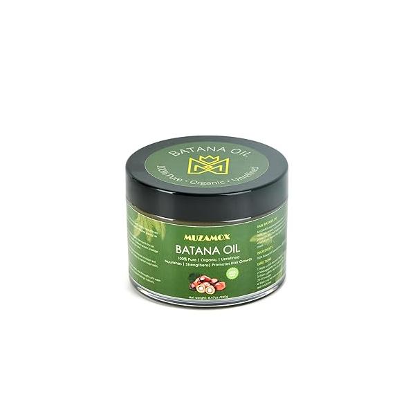 Batana Oil for Hair Growth Dr Sebi Organic, 100% Pure, Unrefined and Raw from Honduras, Promotes Men & Women, 8.43 OZ