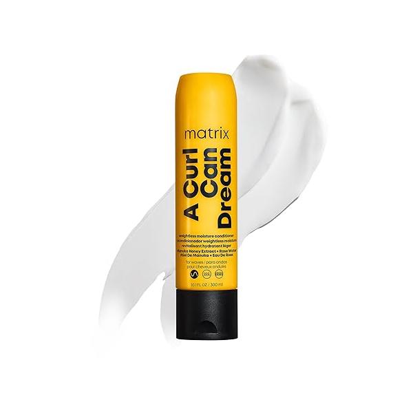 MATRIX A Curl Can Dream Weightless Moisture Conditioner For Wavy Hair - Moisturizes and Defines Waves with All Day Frizz Control, With Manuka Honey Extract, Silicone-Free