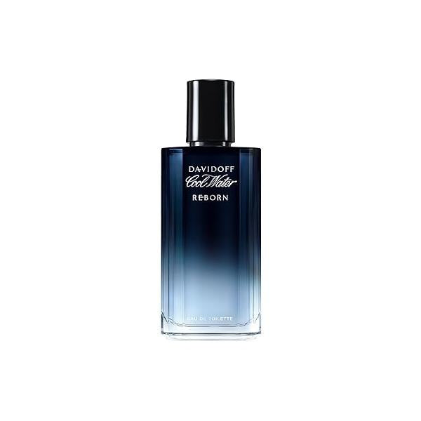 Davidoff Cool Water Reborn Eau de Toilette - Woody Men's Cologne With Notes of Rosemary, Galbanum & Vetiver Long Lasting Fragrance