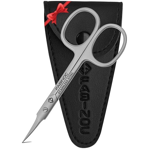Curved Nail Scissors for Women & Men - German Quality Stainless Steel Small Manicure Pedicure Fingernail, Toe Nail, Eyebrows Mustache