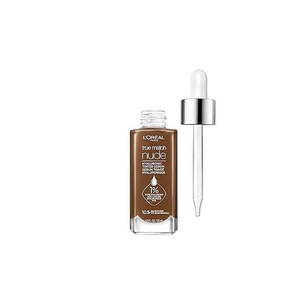 L'Oreal Paris True Match Nude Hyaluronic Tinted Serum Foundation with 1% acid, Light 2-3, 1 fl. oz.