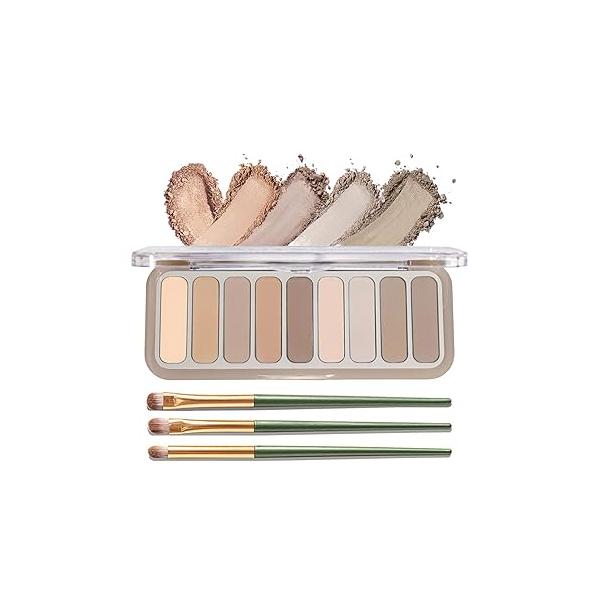 Eyeshadow Palette，Matte Naked Pallet with Brush，Highly Pigmented Blendable Shades Neutral Nude Eye Shadow Makeup for Older Women，Naturing-Looking，Long-Wearing（Sweetheart）