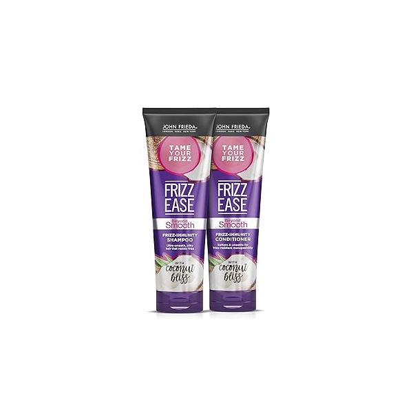 John Frieda Frizz Ease Beyond Smooth Bundle: Immunity Shampoo & Conditioner, 8.45 Ounce Each