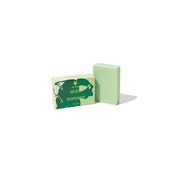 As I Am Hemp Seed Oil Shampoo Bar - 3.5 ounce with Ceramides, Calendula, Betaine, & Safflower Made in USA