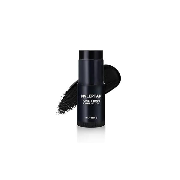 NVLEPTAP Eye Black Stick for Sports Eyeblack Stick,Black Face Body Paint Stick,Eye Baseball Softball Football,Face Halloween Clown Goth Makeup -