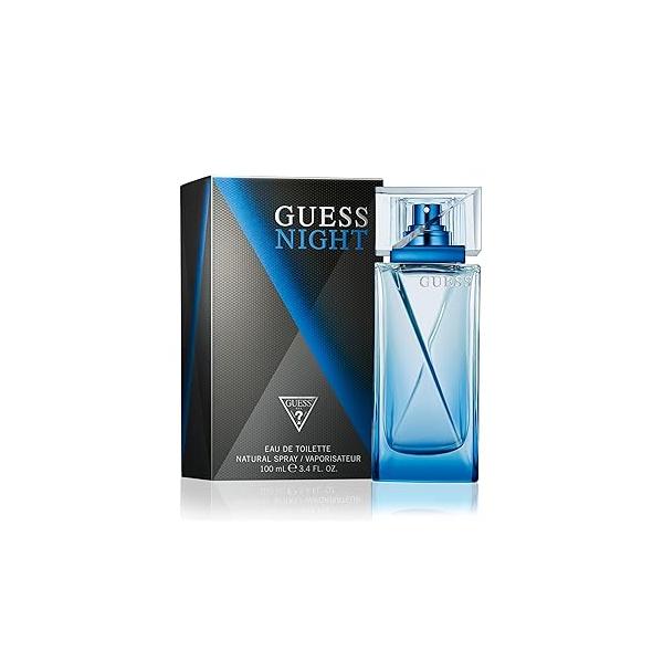 Guess Night Eau de Toilette Spray for Men, 3.4 Ounce