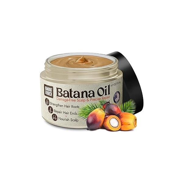 Raw Batana Oil for Hair Growth Dr Sebi Organic,100% Pure, 4 Oz, Thick and Strong Natural Hair, Stronger Men Women
