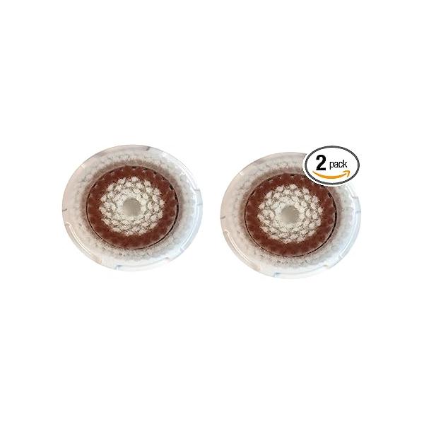 Radiance Facial Cleansing Brush Head Replacement, Compatible with Mia 1, 2, Fit, Smart Profile Uplift and Alpha Fit X, 2 Count