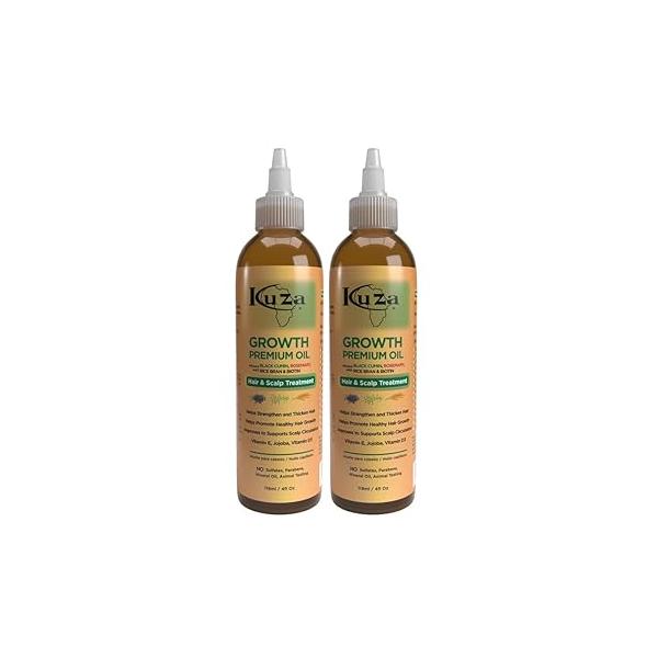Premium Growth Oil W/Black Cumin & Rosemary 4 Oz. (Pack Of 2)