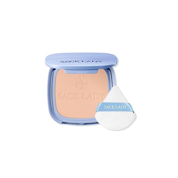 SACE LADY Face Powder Waterproof Setting Makeup, Oil Control Pressed Compact for Women, Blurring Pores Matte Long Lasting Up to 24 Hours, Talc-Free and Cruelty-Free (#00 Translucent, 0.35Oz)