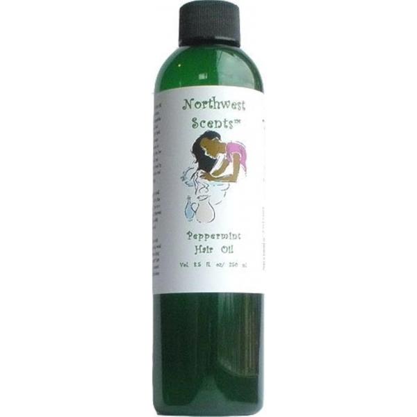Peppermint Hair Oil for Black, African American, Afro Caribbean, Dry, Coarse, and Highly Textured - 8.5 oz Bottle