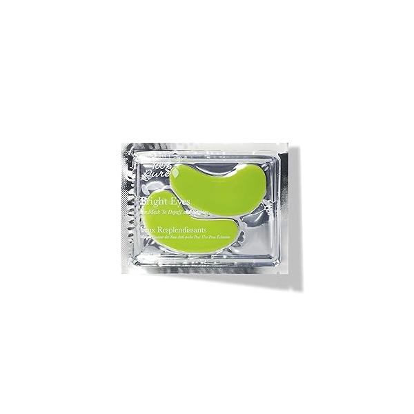 100% PURE Bright Eyes Masks Under Eye Skincare Wrinkle Smoothing Replenishment Diminish Dark Circles, Puffiness - Hydrating & Moisturizing Patches For Tired Morning Bags Vegan 1 Pack