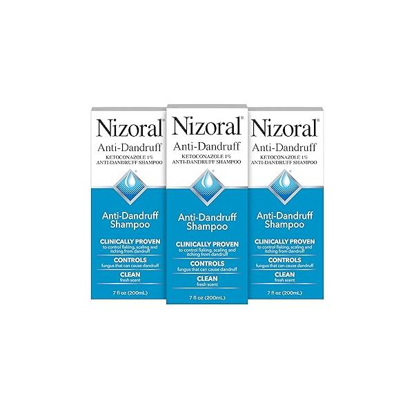 Nizoral Anti-Dandruff Shampoo with 1% Ketoconazole, Fresh Scent, 21 Fl Oz (Pack of 3)
