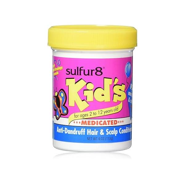 Sulfur 8 Kid's Medicated Anti-Dandruff Hair and Scalp Conditioner, 4 Ounce