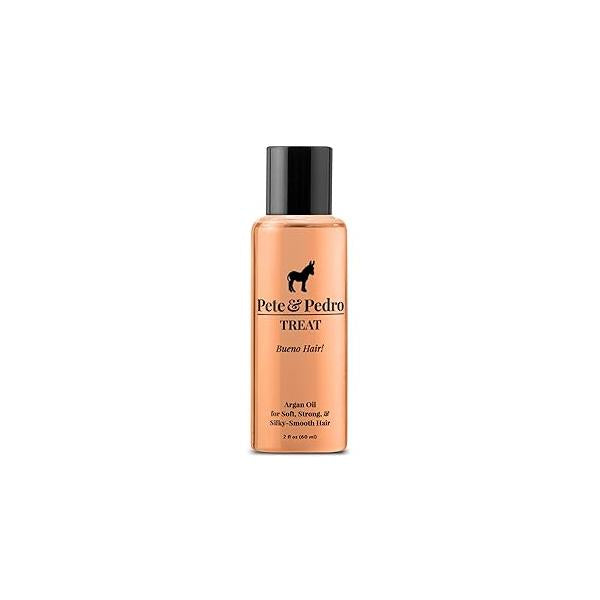 Pete & Pedro TREAT - Argan Oil Moisturizing Hair Treatment | Keeps Soft, Strong, Frizz-Free, Silky, Shiny Helps Dry Damaged Skin, Nails, Cuticles As Seen on Shark Tank, 2 oz.