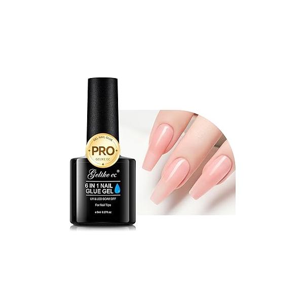 Gelike EC Solid Glue Gel for Nail - Adhesive Press on Tips 30g