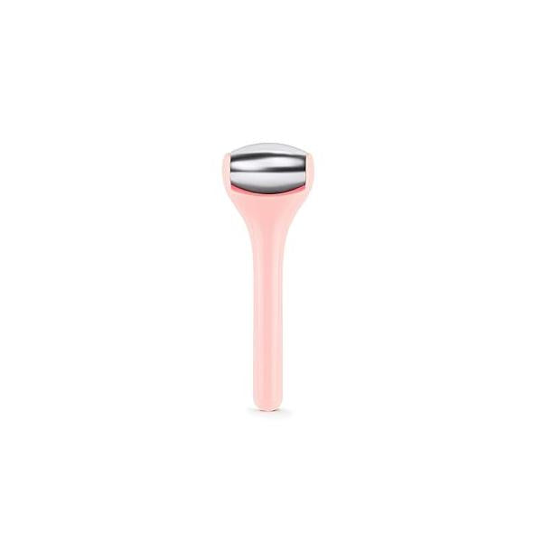 Ice Roller for Face and Eye 2 Pcs,Face Skin Care Puffiness,Migraine,Pain Relief,Eye For Puffy Eyes Dark Circles,Stainless Steel Facial (Pink)
