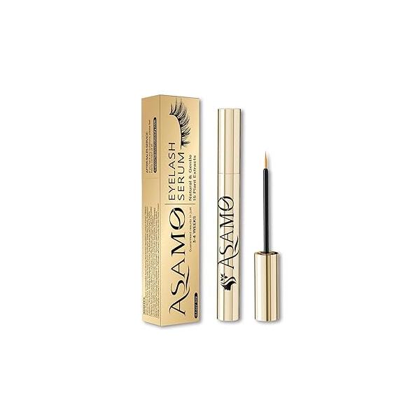 Natural Eyelash Growth Serum with 15 Plant Extracts, Lash Enhancement Formula