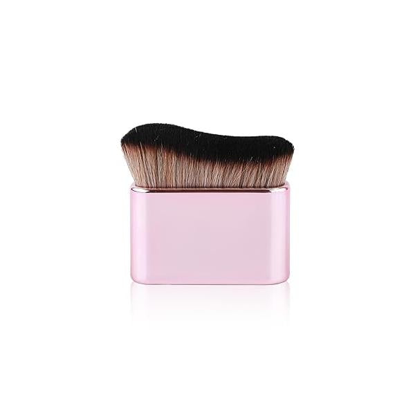 Self Tanning Brush, Tan Brush Tanner Applicator Blend Foundation Makeup Brushes Spray Blending Beauty Bronzer Body for Face Leg(Black-Brown)