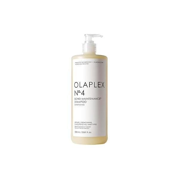 Olaplex No. 4 Bond Maintenance Shampoo, Repairs, Strengthens, & Nourishes All Hair Types, Adds Shine Leaves Feeling Soft, 33.8 fl oz