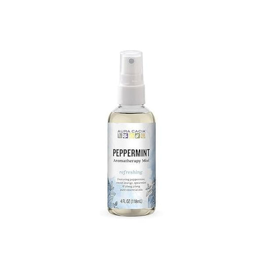 Aura Cacia Room and Body Mist, Refreshing Peppermint, 4 Fluid Ounce